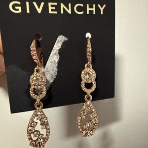 Givenchy dangle rose gold earrings